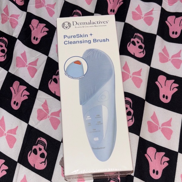 Dermalactives Other - Dermalactives PureSkin + Cleansing Brush Blue Silicone with 5 Cleaning Modes